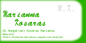 marianna kosaras business card